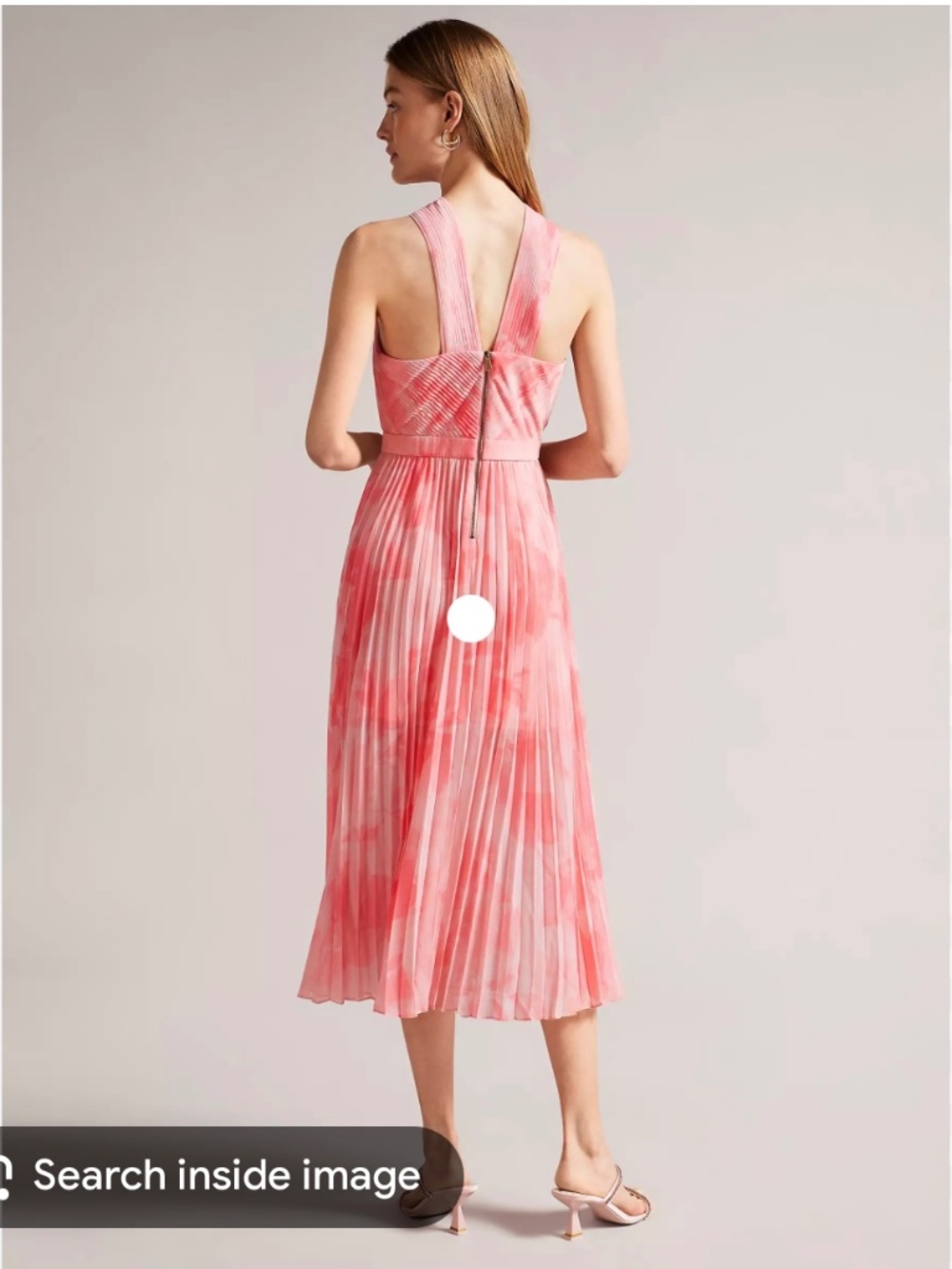 BNWT Ted Baker Cross Front Pleated Midi Dress - MIRELIA - Picture 8 of 8